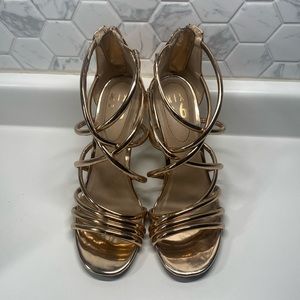 COPY - Mix No. 6 Ria rose gold strappy heels